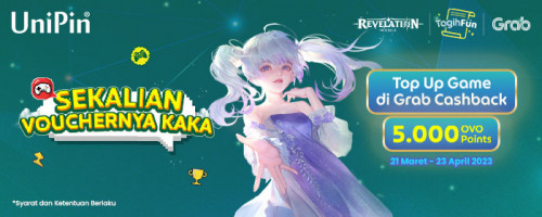 Beli Voucher Game di Grab, Dapetin Cashback Buat Grab Food, Grab Bike dan Grab Car!